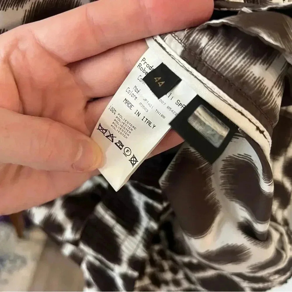 723 Roberto Cavalli Zip Up Long Sleeve Jacket Size 44 - Picture 5 of 6